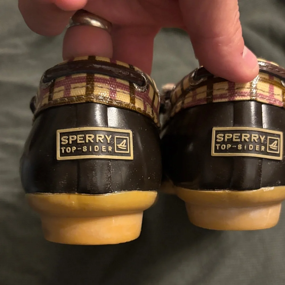 Sperry Plaid Duck Waterproof Rubber Boots - Picture 5 of 6